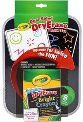 CRAYOLA DRY ERASE DUAL SIDED BOARD SET