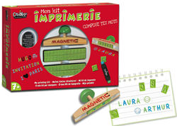 Crealign kit d'impression éducatif set de tampons pour enfants
