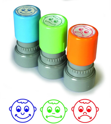 Crealign set de tampons smiley visages - tampons automatiques enfants