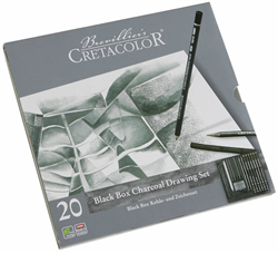 Cretacolor Coffret Fusain - 20 pièces - Croquis et Dessin