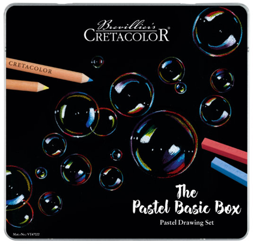 Cretacolor coffret pastel - boîte de dessin 27 pièces pour enfants et adultes