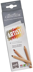 Cretacolor crayons pastel set portrait 8 pièces crayons artiste