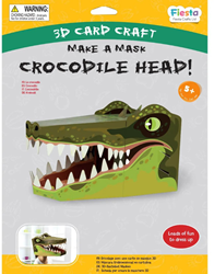 Fiesta Crafts Crocodile 3D Mask Card Craft