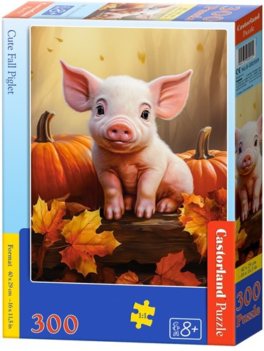 Castorland puzzle cochonnet d'automne 300 pièces multicolore-2
