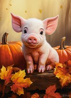 Castorland puzzle cochonnet d'automne 300 pièces multicolore