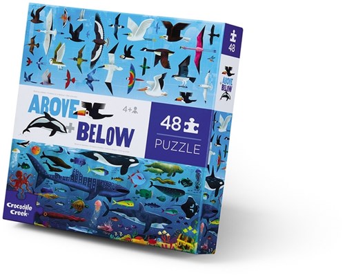 Crocodile Creek Puzzle Dessus & Dessous - 48 pièces - Le ciel et la mer