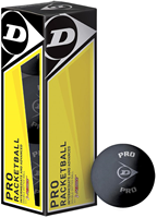 Balles de raquette Dunlop Pro (boîte de 3)