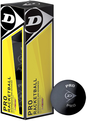 Balles de raquette Dunlop Pro (boîte de 3)