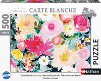 Nathan puzzle fleurs 500 pièces - Dahlias et roses Marie Boudon-2