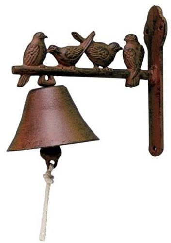 Esschert Design Deurbel gietijzer vogels