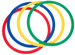 Megaform set cerceaux sport 4 pièces 50 cm plastique entraînement