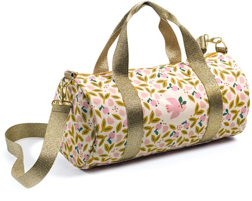 Djeco sac de voyage Pink Bird - sac enfant toile déperlante
