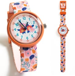 Djeco montre enfant Flowers - montre éducative à quartz avec fleurs