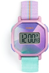 Djeco montre digitale Purple prisma étanche antichoc enfant
