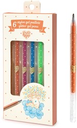 Djeco set de stylos gel pailletés - écriture et dessin pour enfants
