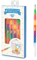 Djeco stylos gel écriture dessin 6 couleurs rainbow set