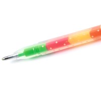 Djeco stylos gel écriture dessin 6 couleurs rainbow set-2