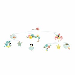 Djeco mobile bébé fille rêveuse - papier et carton FSC