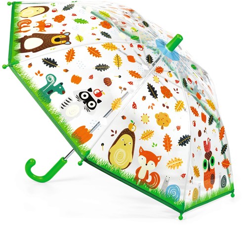 Djeco paraplu enfant Forest Friends - protection solide contre la pluie