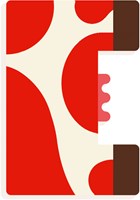 Djeco lettre en bois E - alphabet animal graphique pour chambre d'enfant