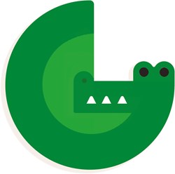 Djeco lettre en bois G - décoration chambre enfant design animal graphique