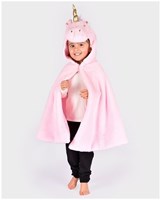 Den Goda Fen cape déguisement licorne rose enfant taille 98-128