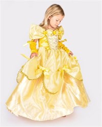 Den Goda Fen robe de princesse jaune avec accessoires - déguisement 6-8 ans