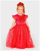 Den Goda Fen robe cœur et serre-tête déguisement pour enfants 98-104
