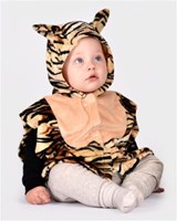 Den Goda Fen cape déguisement tigre mini avec capuche 86-110 cm 1-4 ans