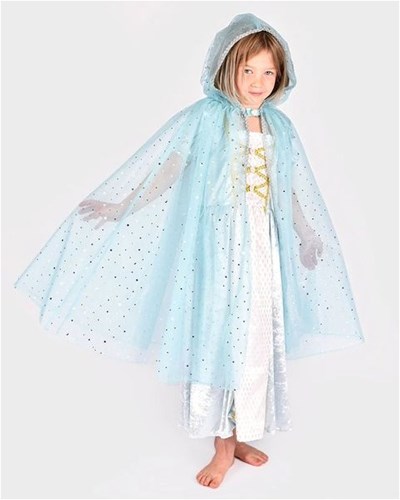 Den Goda Fen cape de princesse bleue déguisement enfant 3-8 ans