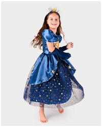 Den Goda Fen robe de princesse avec étoiles déguisement 4-6 ans