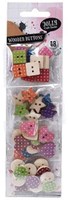 Boutons en bois pour bricolage pois 48 pièces jouet créatif