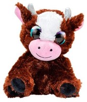 Lumo Stars peluche vache Molly 15cm - jouet doux aux grands yeux