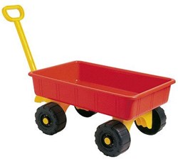 Bolderkar Rood met Trekstang