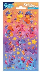 Totum feuille d'autocollants licorne loisirs créatifs stickers licorne