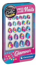 Clementoni coffret ongles jouet - Crazy Chic Press & Go Ongles Glamour