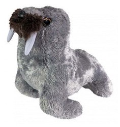 Lumo Stars peluche morse Werner 15cm gris jouet câlin
