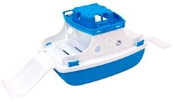 Bateau ferry jouet bleu blanc plastique pour enfants