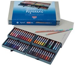 Bruynzeel crayons aquarellables coffret 48 crayons de couleur pour enfants et adultes