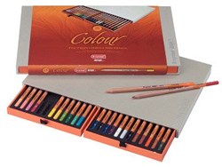 Bruynzeel crayons de couleur - 24 pièces dans une boîte de rangement de luxe