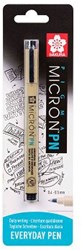 Sakura feutre fin Pigma Micron PN noir - stylo créatif 1 pièce