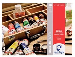Bruynzeel Bloc papier pour peinture acrylique Van Gogh 24x32cm blanc FSC mix
