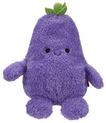 Peluche aubergine Bumbumz - jouet doux peluche 19cm