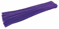 Colorations fil chenille violet matériel créatif 100 pièces amusant