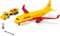 Siku DHL Cargo Aircraft with accessories