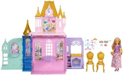 DISNEY PRINCESS CLOSE & CARRY CASTLE & RAPUNZEL FASHION DOLL