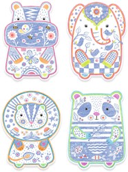 Djeco coloriages Animaux sauvages - FSC MIX set de coloriage pour enfants