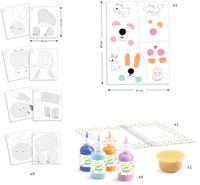 Djeco coffret de peinture La patouille - peinture créative pour tout-petits-3