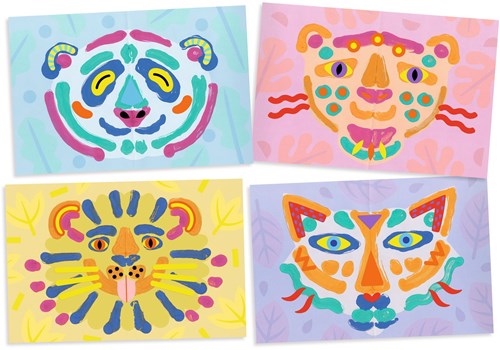 Djeco kit de peinture symétrie - set créatif pour enfants