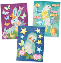 Djeco coffret créatif papier bricolage avec papier de soie pour enfants